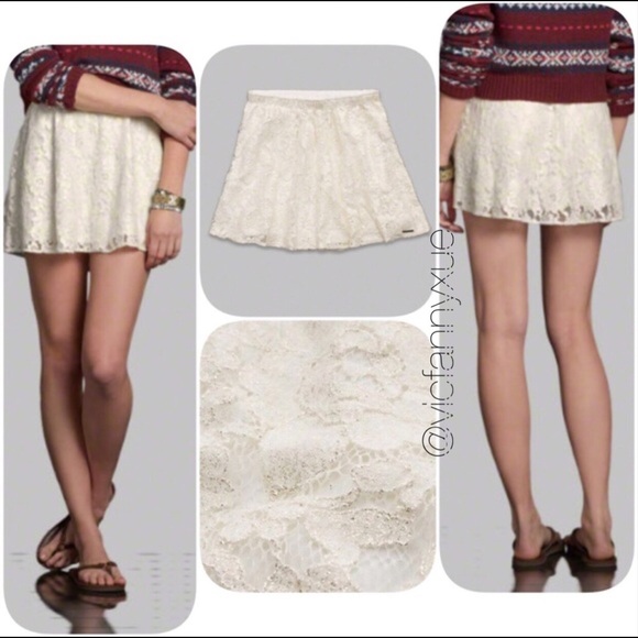 New Abercrombie lace mini skirt S - Picture 1 of 6